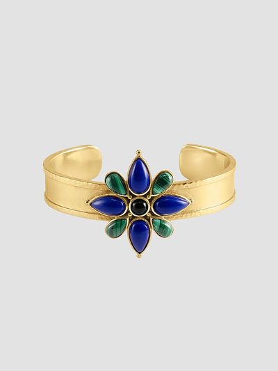 Anabel Aram Women's Forza 18K-Gold-Plated & Multi-Gemstone Cuff
