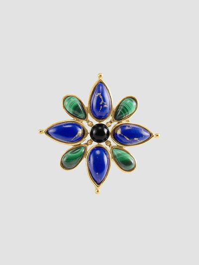 Anabel Aram Women's Forza 18K-Gold-Plated & Multi-Gemstone Flower Ring
