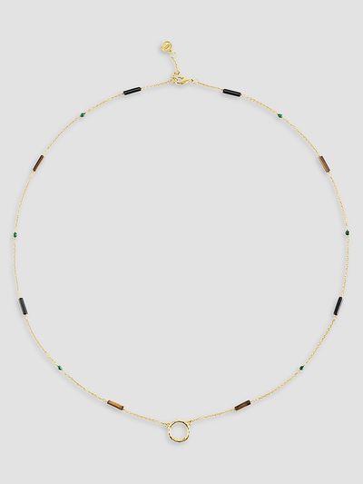 Anabel Aram Women's Forza 18K-Gold-Plated & Multi-Gemstone Long Chain Necklace