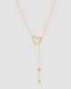 Anabel Aram Women's Heart 18K-Gold-Plated & Cubic Zirconia Lariat Necklace - 1