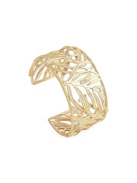 Anabel Aram Women's Palm 18K-Gold-Plated & Cubic Zirconia Cuff