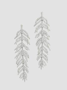 Anabel Aram Women's Palm Sterling Silver-Plated & Cubic Zirconia Drop Earrings