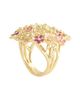 Anabel Aram Women's Wildflowers 18K-Gold-Plated & Enamel Ring - 5