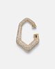 Ananya Ananya Carved 18kt gold ear cuff with diamonds - 4