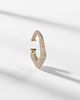 Ananya Ananya Carved 18kt gold ear cuff with diamonds - 5