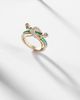 Ananya Ananya Chakra 18kt gold ring with emeralds and gemstones - 5