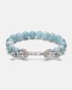 Ananya Ananya Chakra 18kt white gold bracelet with aquamarines and diamonds - 1