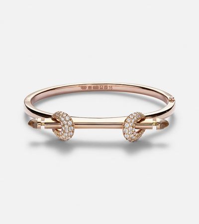 Ananya Ananya Chakra Icon 18kt rose gold bracelet with diamonds and quartz