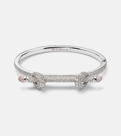 Ananya Ananya Chakra Icon 18kt white gold bracelet with diamonds and quartz