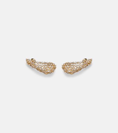 Ananya Ananya Scatter 18kt gold earrings with diamonds