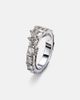 Ananya Ananya Scatter 18kt white gold ring with sapphires and diamonds - 4