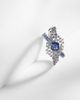 Ananya Ananya Scatter Orbit 18kt white gold ring with sapphires and diamonds - 5