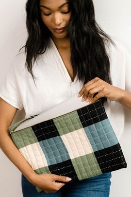 Anchal Anchal Checkered Laptop Sleeve