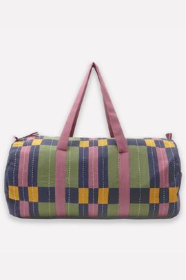 Anchal Anchal Lattice Canvas Duffle Bag