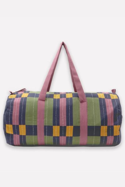 Anchal Anchal Lattice Canvas Duffle Bag
