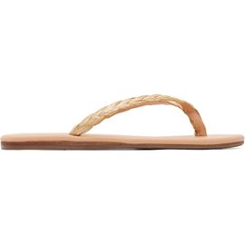 Ancient Greek Sandals Ancient Greek Sandals Beige Saionara Raffia Flip-Flops