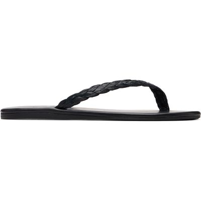 Ancient Greek Sandals Ancient Greek Sandals Black Saionara Raffia Flip-Flops