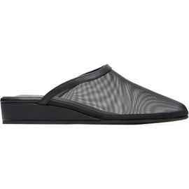 Ancient Greek Sandals Ancient Greek Sandals Black 'The Wedge' Mules