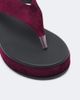 Ancient Greek Sandals Ancient Greek Sandals Charys velvet platform thong sandals - 5