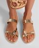 Ancient Greek Sandals Ancient Greek Sandals Daphnae metallic leather sandals - 2