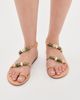 Ancient Greek Sandals Ancient Greek Sandals Eleftheria Bead Sandals Nude - 3