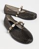 Ancient Greek Sandals Ancient Greek Sandals Iro Jelly Flats Black - 6