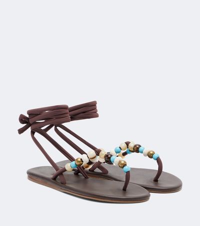 Ancient Greek Sandals Ancient Greek Sandals Katia beaded thong sandals