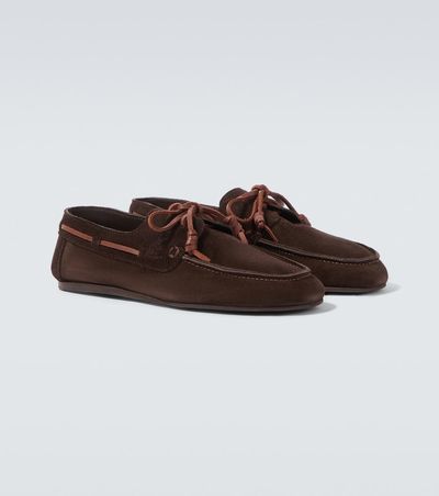 Ancient Greek Sandals Ancient Greek Sandals Pliario suede boat shoes