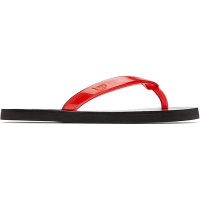 Ancient Greek Sandals Ancient Greek Sandals Red & Black Saionara Jelly Flip-Flops