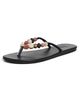 Ancient Greek Sandals Ancient Greek Sandals Saionara Bead Flip Flops Black - 1