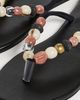 Ancient Greek Sandals Ancient Greek Sandals Saionara Bead Flip Flops Black - 6