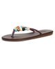 Ancient Greek Sandals Ancient Greek Sandals Saionara Bead Flip Flops Brown - 1