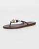 Ancient Greek Sandals Ancient Greek Sandals Saionara Bead Flip Flops Brown - 2
