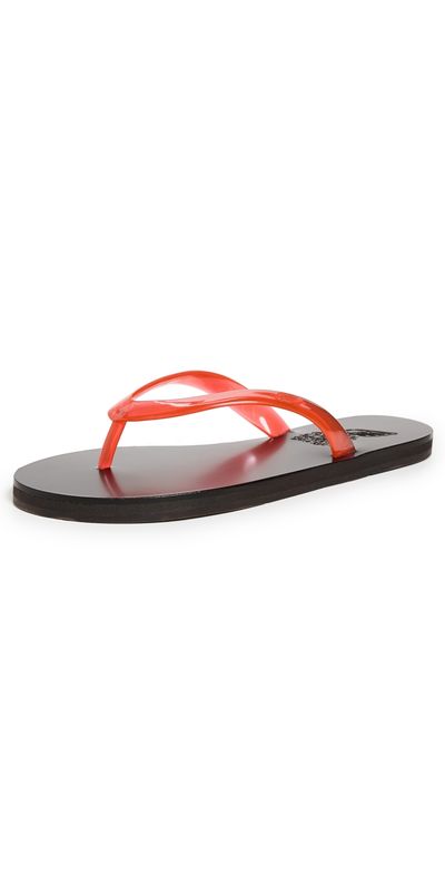 Ancient Greek Sandals Ancient Greek Sandals Saionara Jelly Flip Flops Clear Red 37
