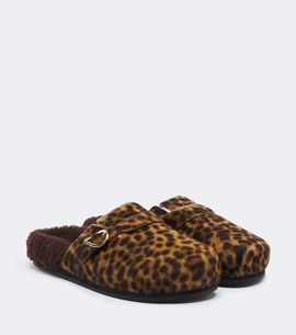 Ancient Greek Sandals Ancient Greek Sandals Vasilitsa shearling-trimmed calf hair clogs