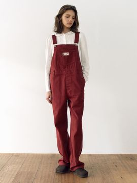 AND YOU Bakken Cotton Overall Pants (Red)