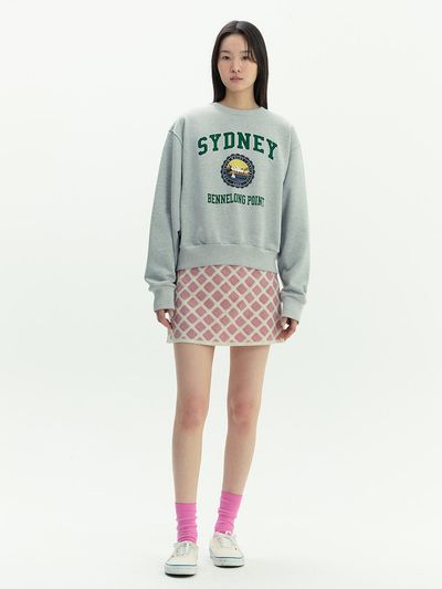 AND YOU Chadstone Embroidered A-line Mini Skirt_Pink