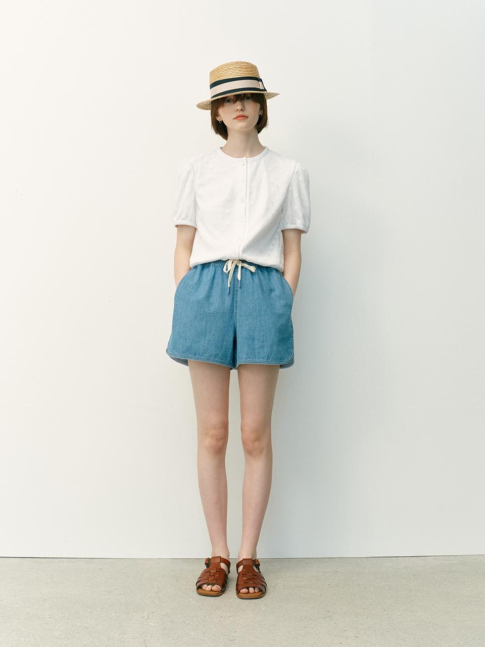 AND YOU Fitzroy Drawstring Denim Shorts_3 Colors