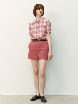 AND YOU Flemington Basic Shorts (Pink/Navy)