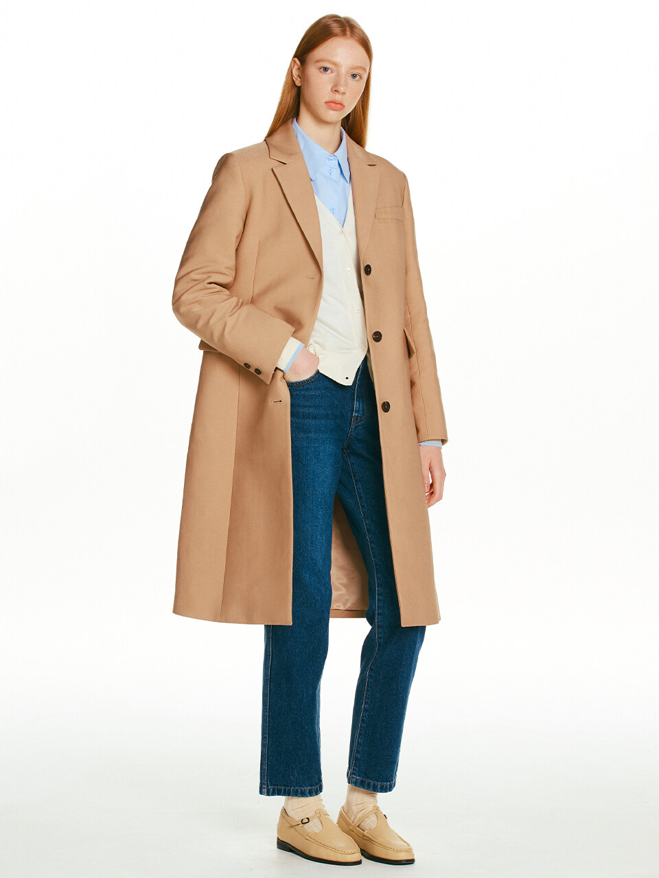 AND YOU Pagani Single Breasted Tailored Coat_Beige