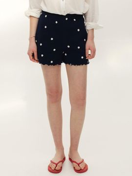 AND YOU Walton Dot Jacquard Shorts (Navy)