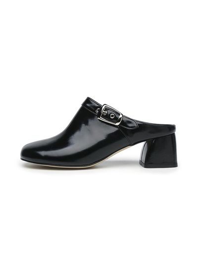 ANDBUTTERUM Balmy Mule Sandals [Black] (BF5APU08BK)