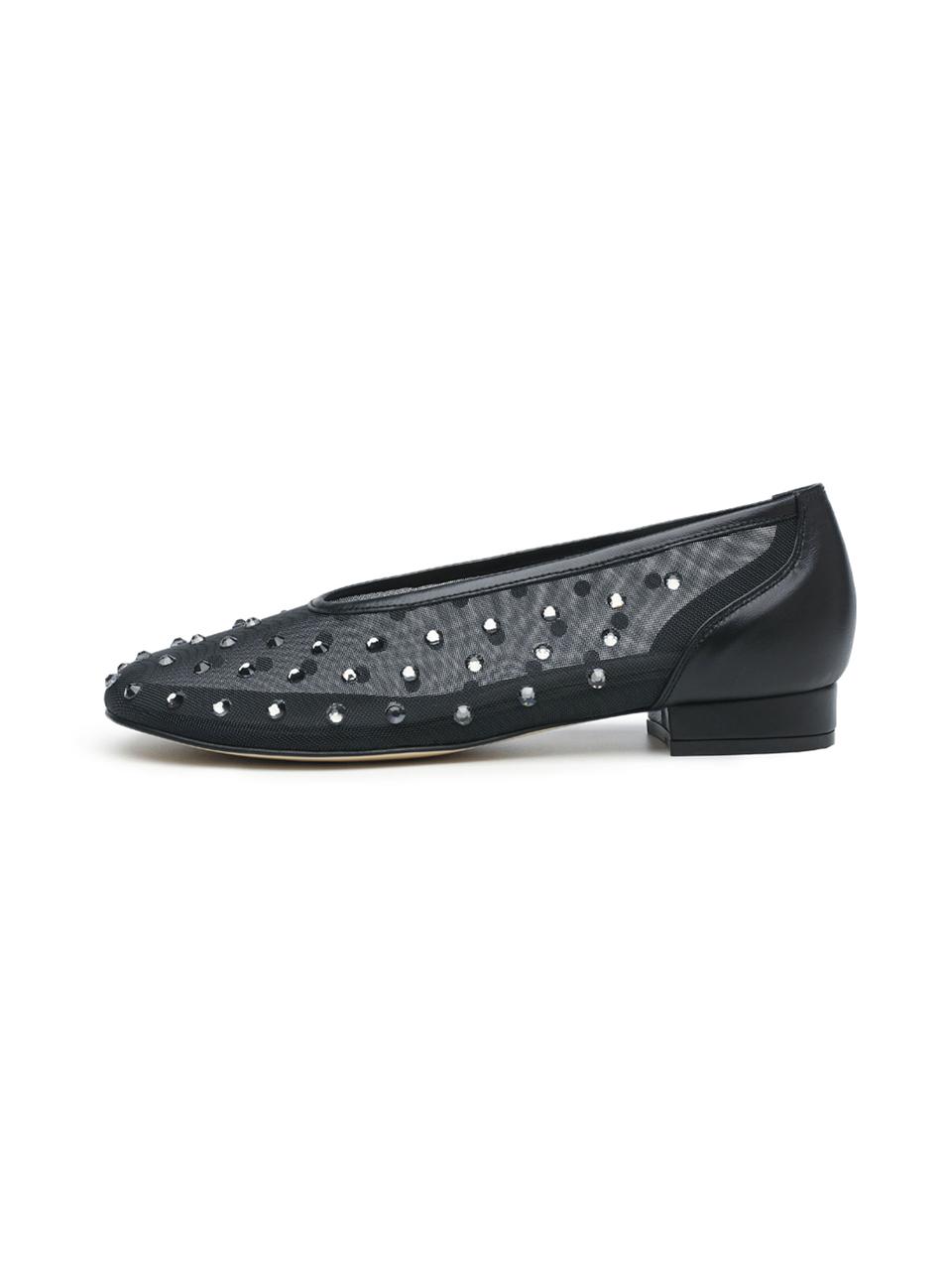 ANDBUTTERUM Dahlia Flat Ballet [Black] (BF5APF03BK)
