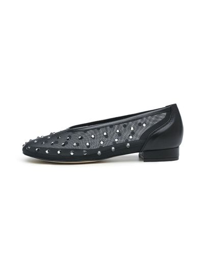 ANDBUTTERUM Dahlia Flat Ballet [Black] (BF5APF03BK)