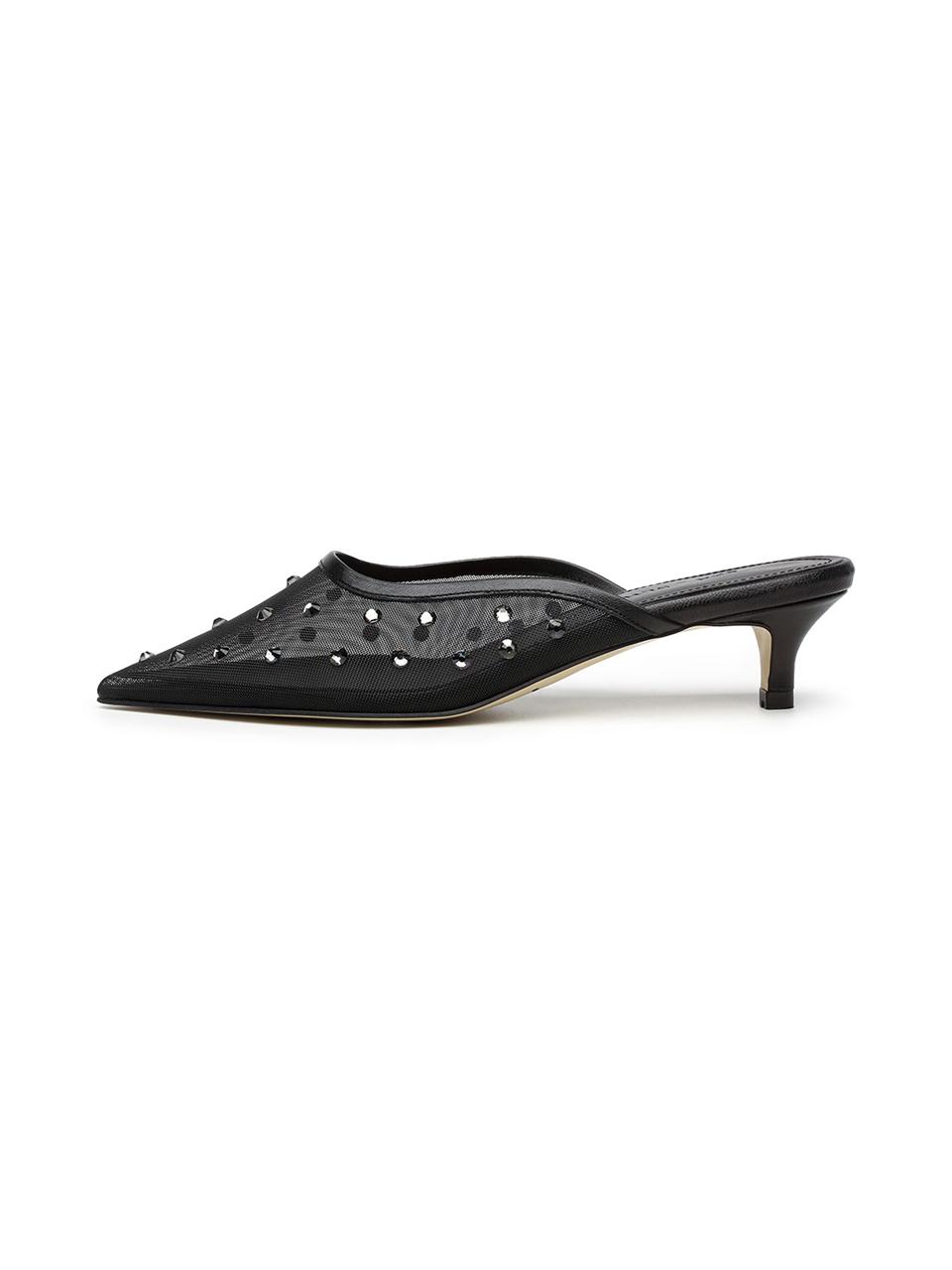 ANDBUTTERUM Dew Mule Sandals [Black] (BF5APU17BK)