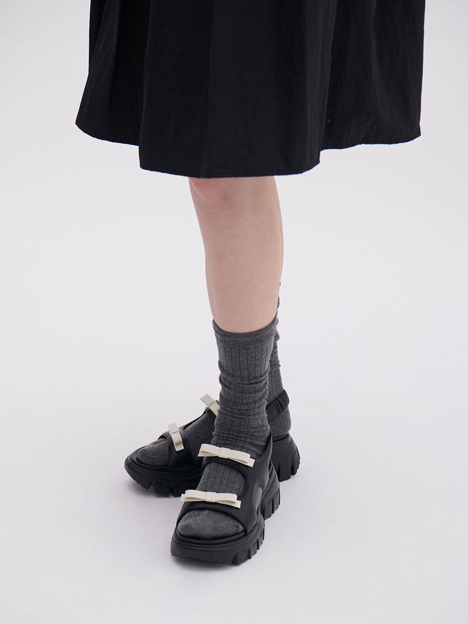 ANDBUTTERUM Misty Sandals [Black] (BF5BSD33BK)