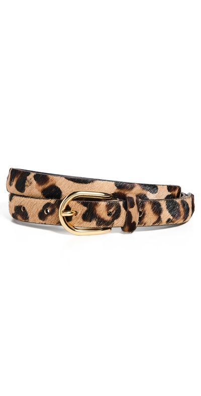 Anderson's Anderson's Narrow Calf Hair Belt Leopard