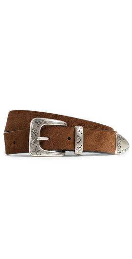 Anderson's Anderson's Narrow Casual Nubuck Belt Mid Brown