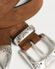 Anderson's Anderson's Narrow Casual Nubuck Belt Mid Brown - 5