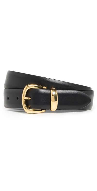 Anderson's Anderson's Narrow Semi Formal Calf Leather Belt Black